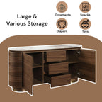 Willene - Server With Ceramic Top - Ceramic Top & Walnut