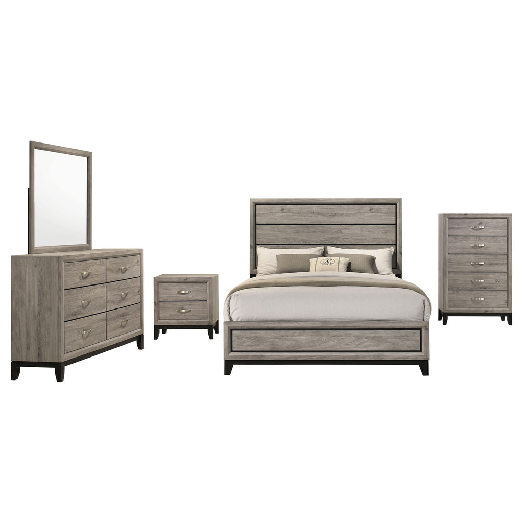 Valen Five-piece Queen Bedroom Set Light Taupe
