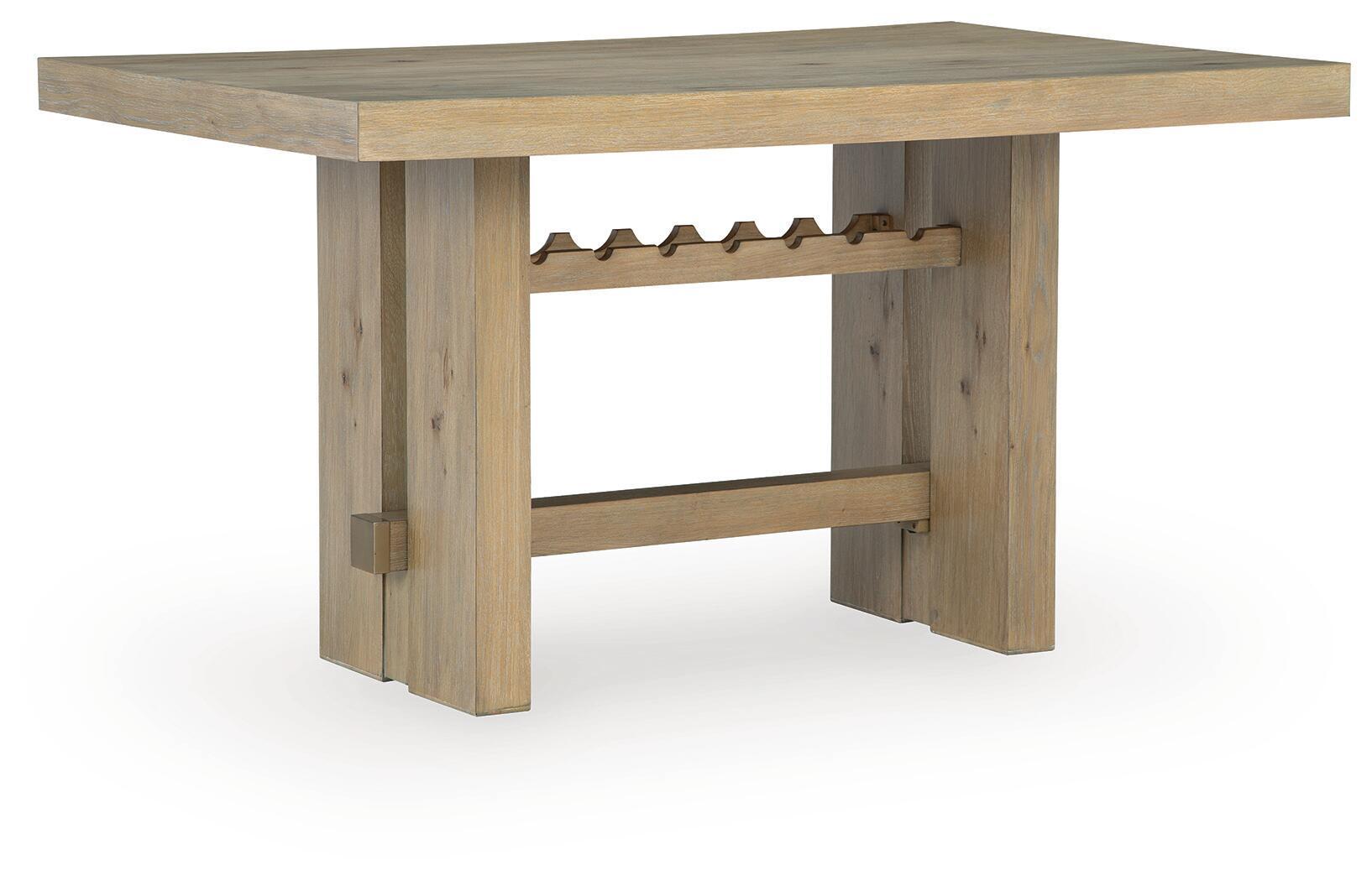 Lasinger - Rectangular Dining Room Counter Table - Light Brown
