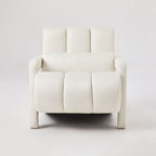 Modern Upholstered Accent Chair, Comfortable Fabric With A Pillow For Living Room