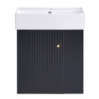 Modern Floating Bathroom Vanity With Ceramic Basin Perfect For Small Bathrooms