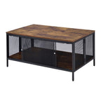 Winam - Coffee Table - Antique Oak & Black