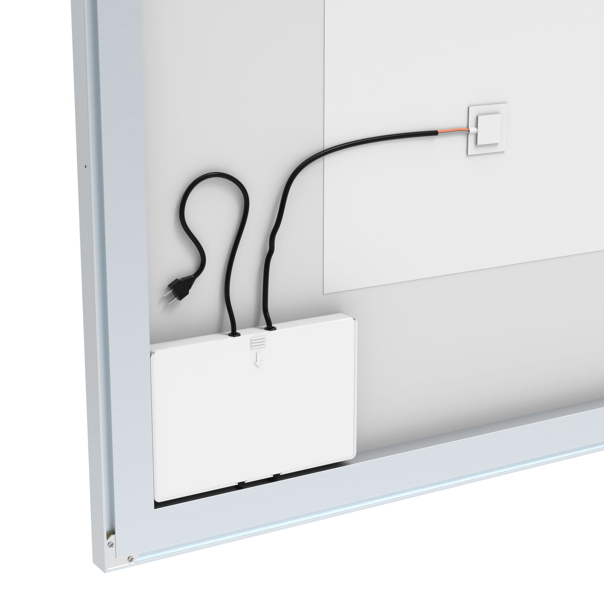 LED Bathroom Vanity Mirror Wall Mounted Adjustable / Warm / Natural Lights Anti-Fog Touch Switch With Memory Modern Smart Large Bathroom Mirrors