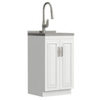 Darwin - Deluxe Laundry Cabinet With Pull-Out Faucet And Stainless Steel Sink