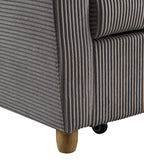 Justine - Convertible Sleeper Loveseat - Brown
