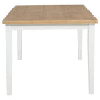 Andrews 66-inch Rectangular Dining Table Light Ash and White