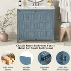 Bathroom Vanity Organizer With Sink, Combo Cabinet Set, Bathroom Storage Cabinet