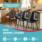 Dining Chairs (Set of 4) - Black