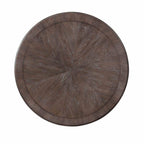 Round Dining Table With Pedestal Base - Natural / Rustic