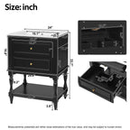 Bathroom Vanity With Sink, 2 Drawers Storage Cabinet, Open Shelf
