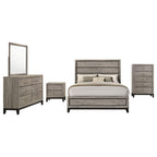 Valen Five-piece Full Bedroom Set Light Taupe
