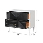 Dubni - Accent Table - White & Black