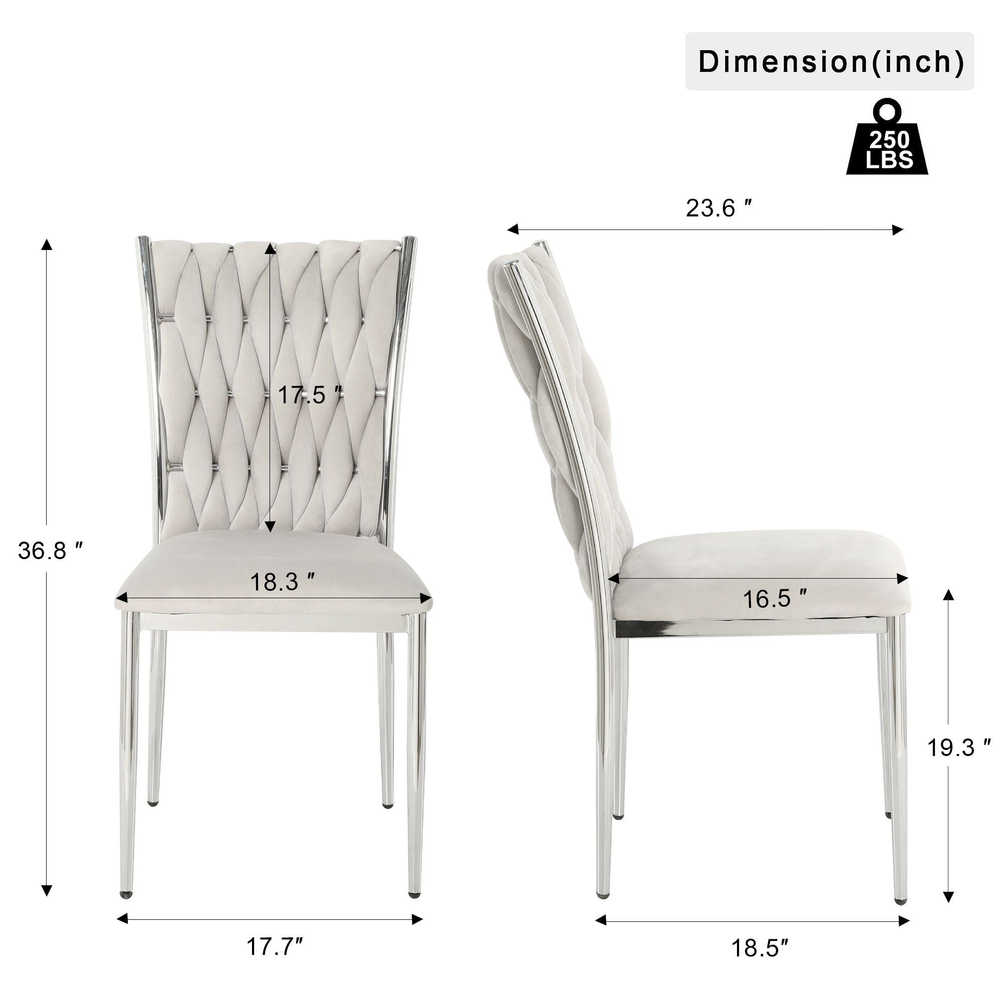 Modern Dining Chair Set For Dining Room
