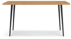 Gretlynn - Rectangular Dining Room Table - Black / Natural