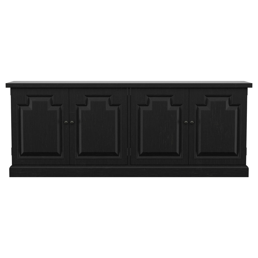 Florence 4-door Dining Sideboard Buffet Distressed Black