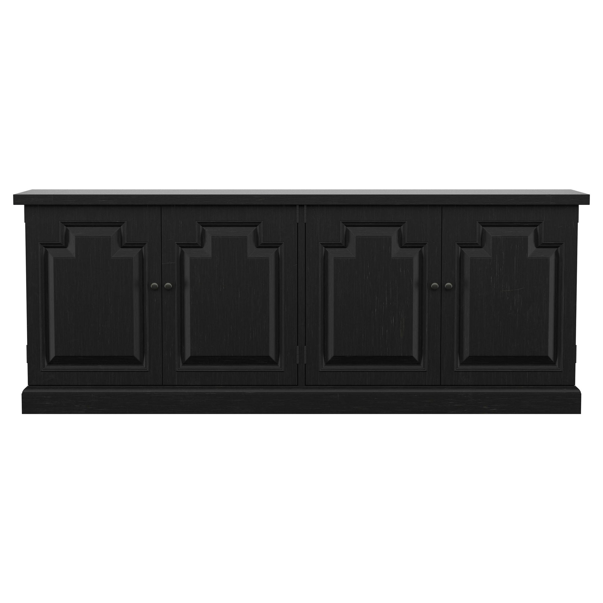Florence 4-door Dining Sideboard Buffet Distressed Black