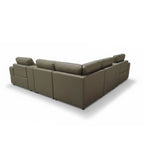 Upholstered Large Arms Sectional With Recliner Seats