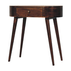 Rounded Wood Table