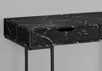 Computer Desk For Home Office, Storage Drawers, Marble Look Contemporary & Modern