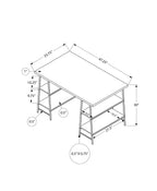 Computer Desk For Home Office, Laptop, Storage Shelves, Contemporary & Modern
