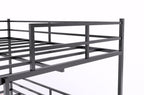 Full Size House Loft Bed With Slide And Ladder - Black