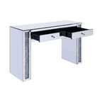 Noralie - Vanity Desk - Faux Diamonds & Mirrored