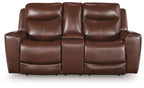 Bexhurst - Power Reclining Loveseat With Console / Adjustable Headrest
