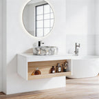 Floating Bathroom Vanity With Vessel Sink
