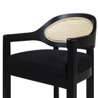 Americana - Mid-Century Modern Cane Back Counter Stool