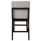 Edwyn - Counter Height Chair (Set of 2) - Gray Linen & Espresso