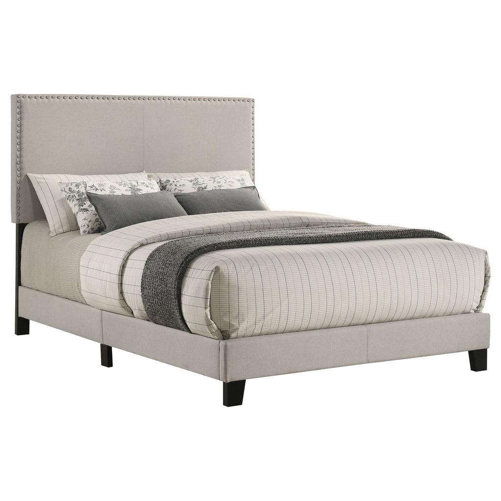 Boyd Upholstered Full Panel Bed Ivory
