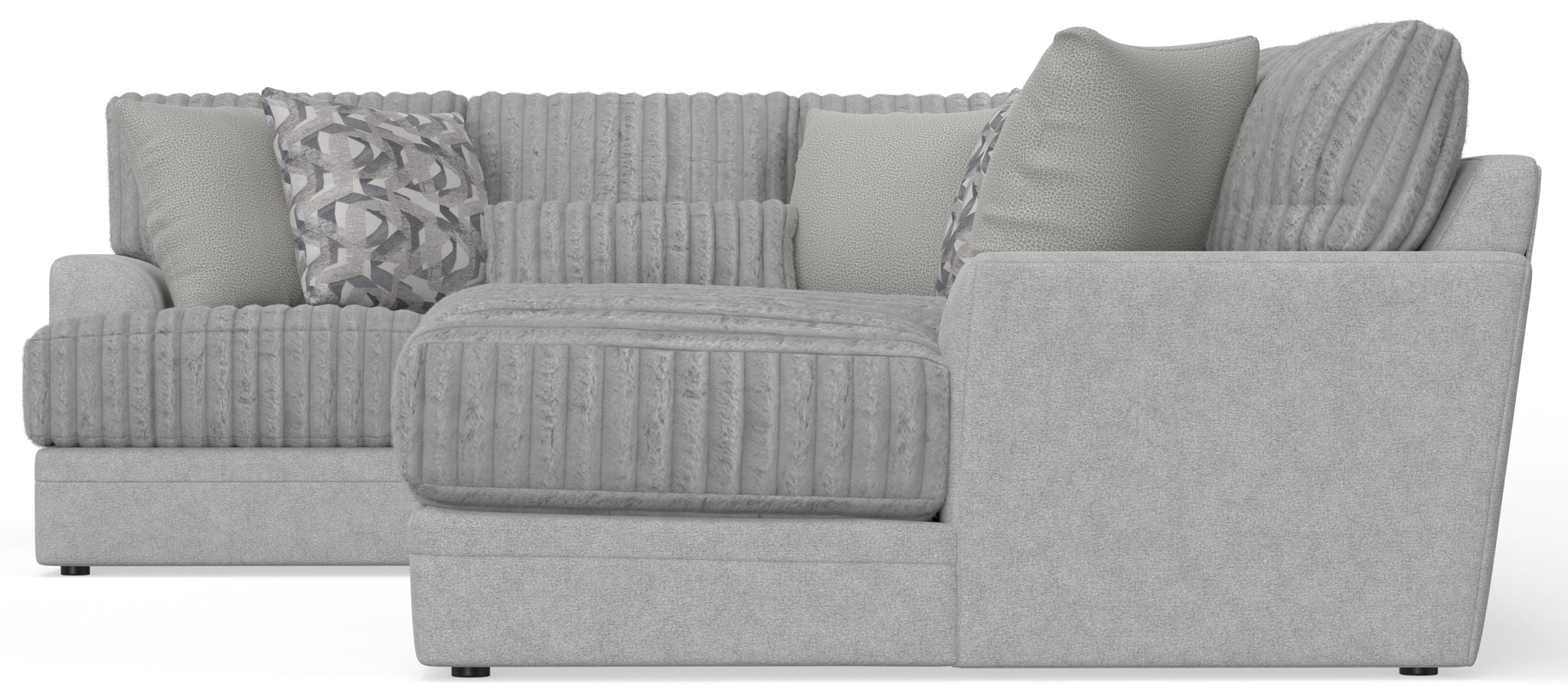 Titan - Sectional With Comfort Coil Seating And Accent Pillows Included