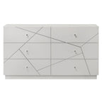 Esther - Dresser - White / Silver