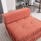 Folding Sofa With Removable Back Cushion, Convertible Futon Sleeper Chair