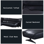 Maeko - Sectional Sofa - Dark Gray Top Grain Leather