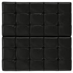 Harrison - Large Square Coffee Table Storage Ottoman - Black