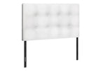 Twin Size, Bed Headboard Only, Upholstered, Transitional - White