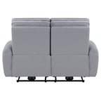 Jeromie - Power Motion Loveseat With USB Port - Gray Synthetic Leather