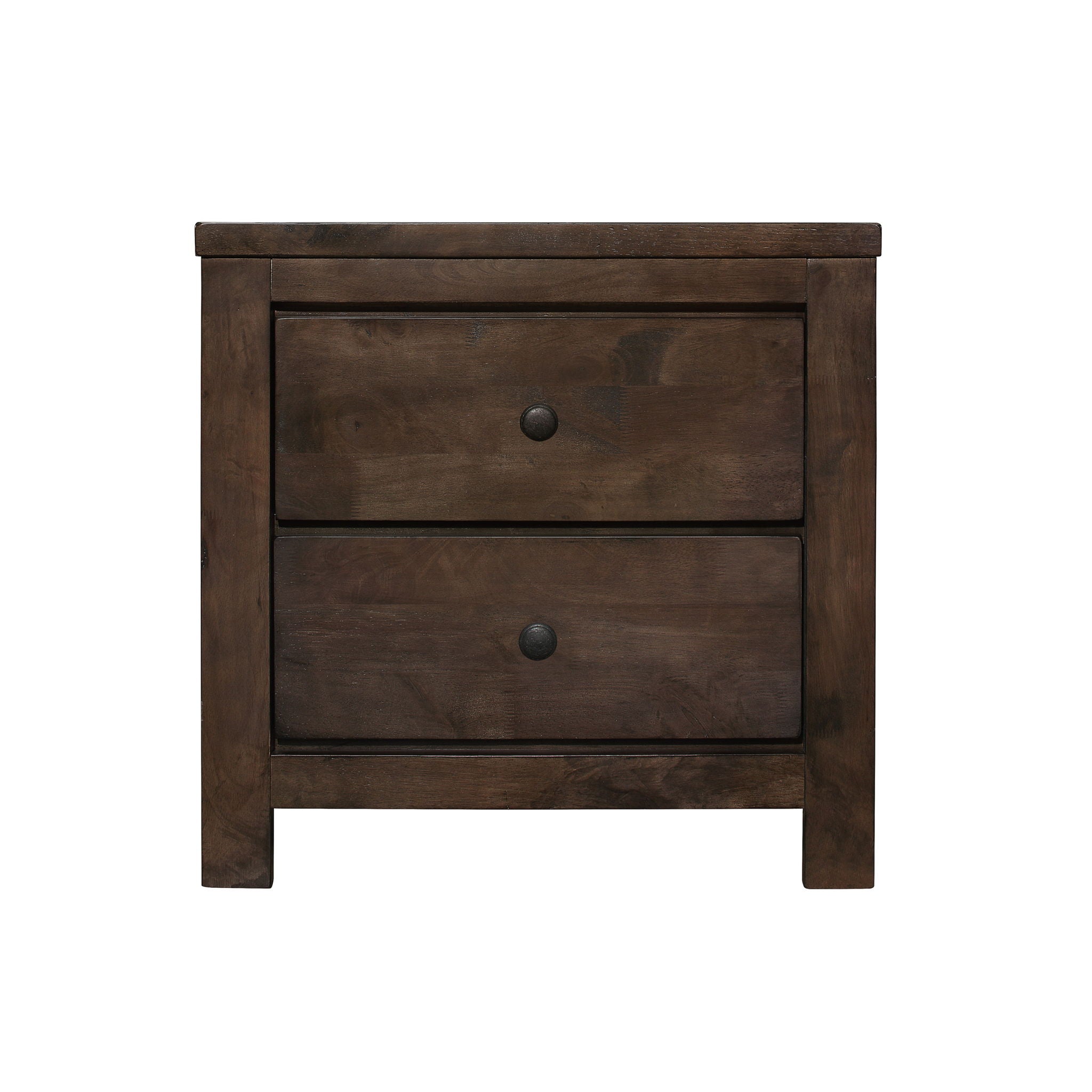 2 Drawer Nightstand - Brown
