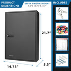 Adjustable Key Cabinet With Combination Lock