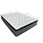 14" Premium Hybrid Mattress In A Box Plush Gel Memory Foam Top With Cooling Technology - Gray / White - Queen
