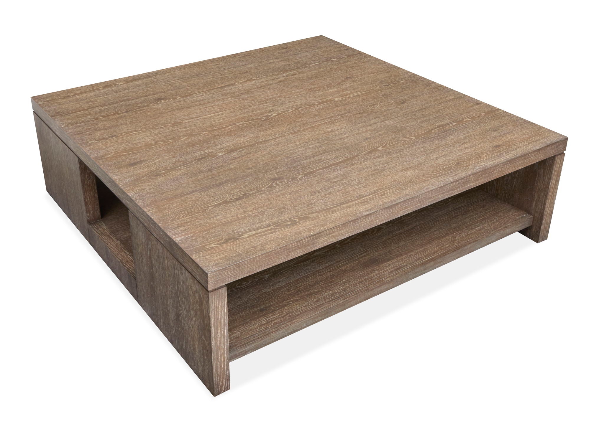 Cypress - Square Cocktail Table With Casters - Spiced Brown