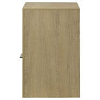 Hendricks 1-drawer Nightstand Bedside Table with Cubby Light Oak