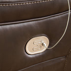 Dunleith - Zero Wall Recliner w/PWR HDRST - Chocolate