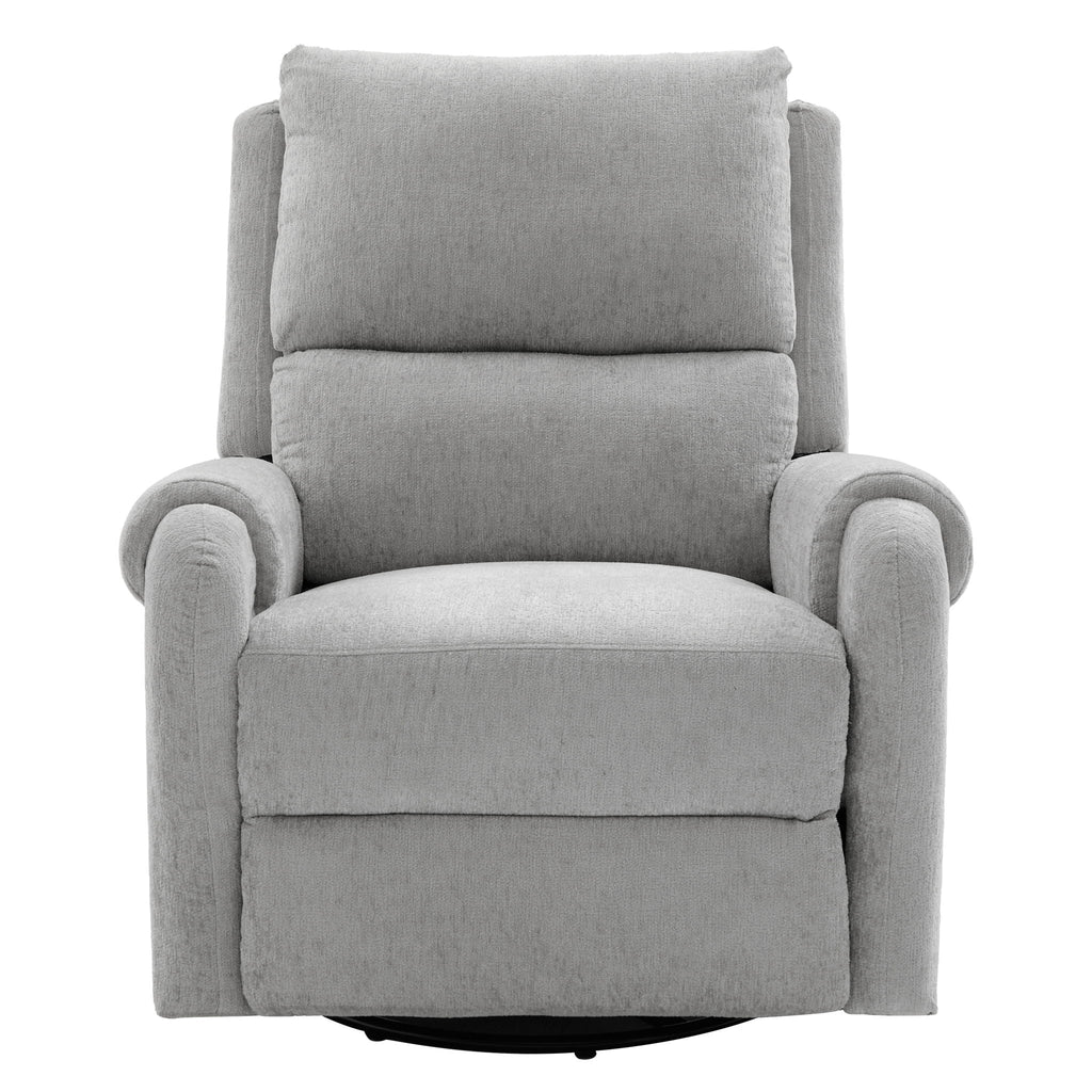 Manual Recliner Massage Chair With Swivel Rocker, 8 Massage Modes, Side Storage Pocket