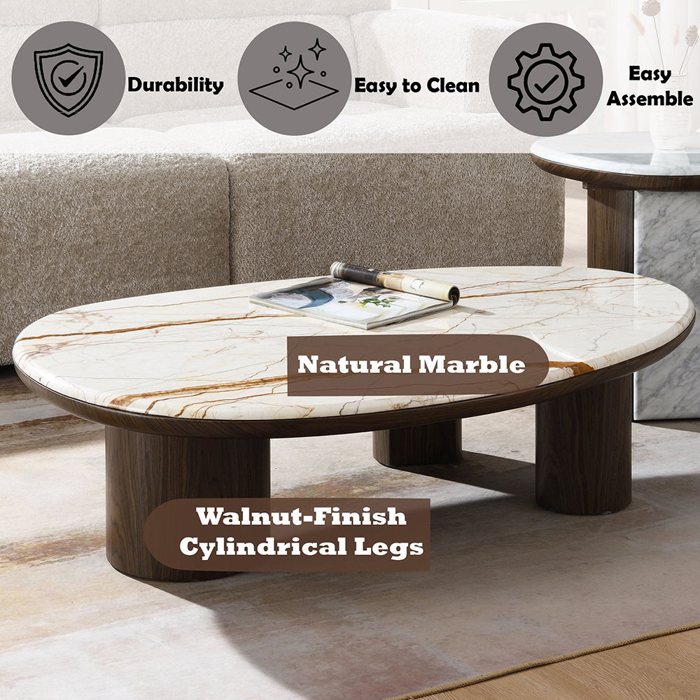 Haidar - Table With Marble Top