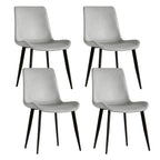 Modern Dining Chair With Carbon Steel Legs