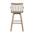 Preston - Farmhouse Counter Stool - White Washed / Antique Copper