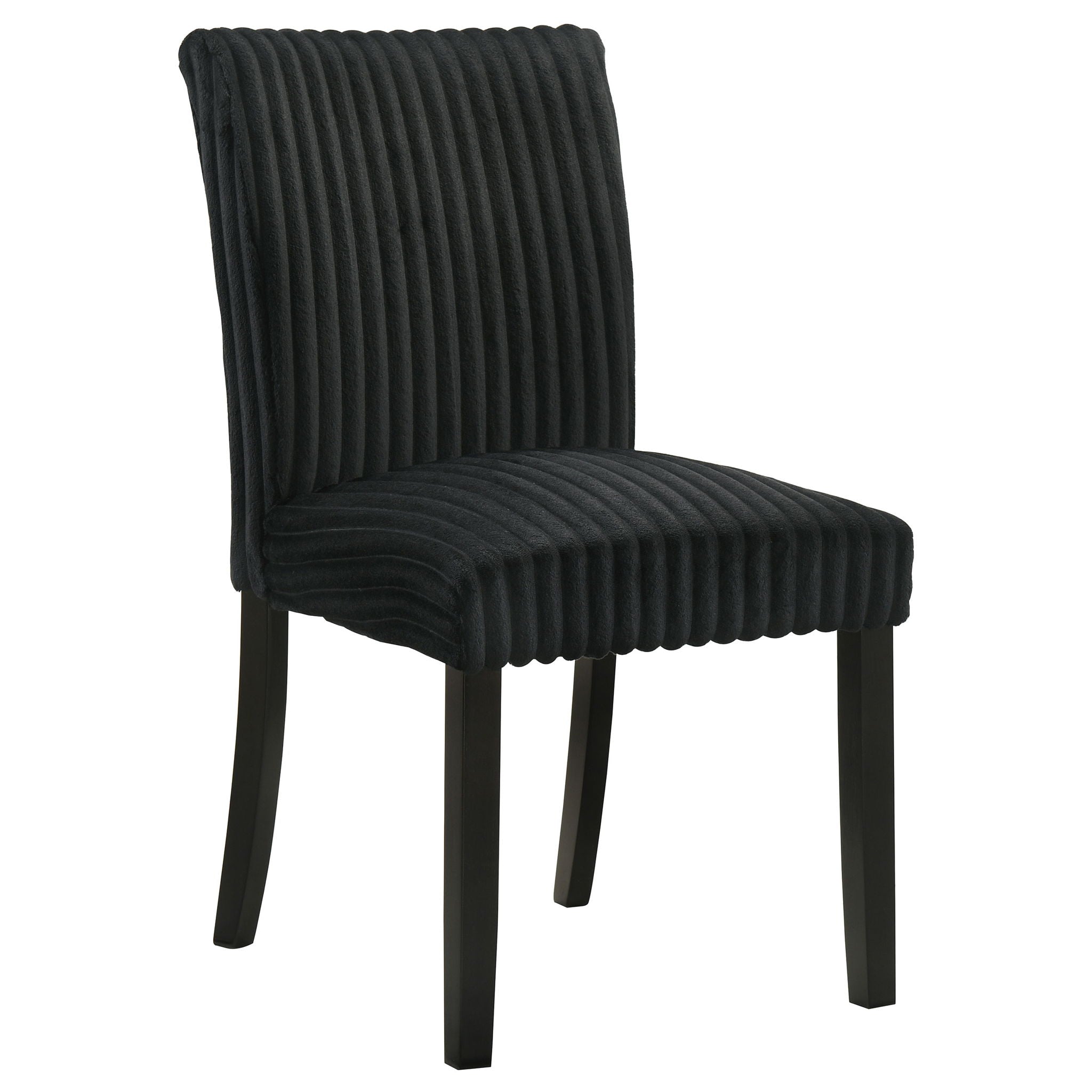 Dermott Upholstered Parson Dining Side Chair Black (Set of 2)