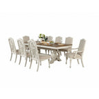 Rustic Dining Set With Table And Upholstered Chairs